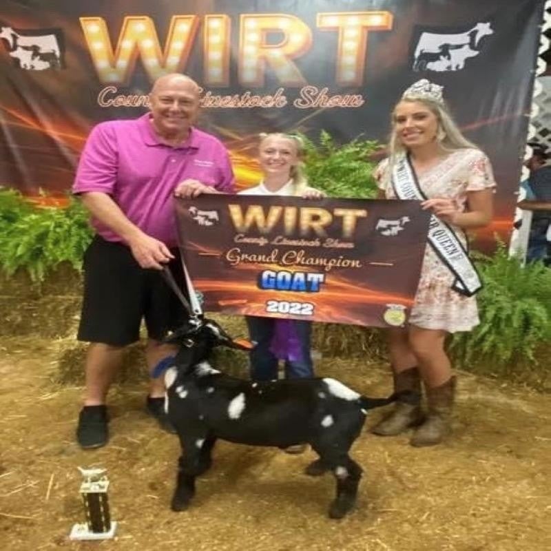 Brook Lynn Affolter Grand Champion Market Goat